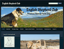 Tablet Screenshot of englishshepherd.org